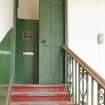 Interior. General view of staircase to upper floor.