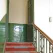 Interior. General view of staircase to upper floor.