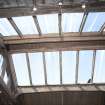 Interior. Detail of upper floor hall roof skylight.