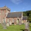 General view of church and graveyard from West.