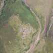 Oblique aerial view centred on the Glasgow University excavation trenches, looking NNE.