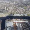 General oblique aerial view of Clydebank and Fairfield Shipyard, looking NNE.