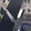Oblique aerial view of the Finnieston Bridge, looking NW.