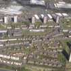 General oblique aerial view of Royston Housing Estate, looking N.