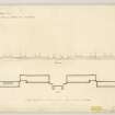 Plan and elevation of balustrade.