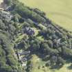 Oblique aerial view of Branxholme Castle, taken from the WNW.