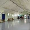 Interior. View of gym hall in HORSA huts.