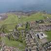 General oblique aerial view of Belhaven, Dunbar and Winterfield Golf Club, looking N.