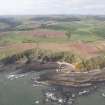 General oblique aerial view of Cove Harbour, Heathery Heugh looking S.