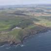 General oblique aerial view of Siccar Point, looking SSW.