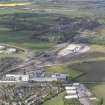 General oblique aerial view of Gogar Roundabout, Edinburgh Tram Depot, looking SW.