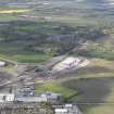 General oblique aerial view of Gogar Roundabout, Edinburgh Tram Depot, looking SW.