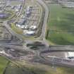 General oblique aerial view of Gogar Roundabout, Edinburgh Tram Depot, looking SSE.
