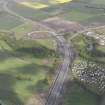 General oblique aerial view of Kirkliston, Queensferry Crossing Access Works, looking NW.