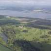 General oblique aerial view of Dundas Castle, Dundas Park Golf Course, Dundas Loch, Dalmeny, looking NW.