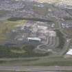 Oblique aerial view of Dunfermline, Halbeath, and the former Hyundai Factory, looking SW.
