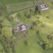 Oblique aerial view of Pitlour House, Pitlour Park, looking NE.