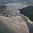 General oblique aerial view of Findhorn Bay, looking SSE.