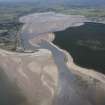 General oblique aerial view of Findhorn Bay, looking SSE.