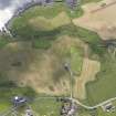 Oblique aerial view of Ardnish showing the parchmarks of the possible enclosure, looking S.