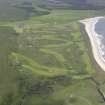 Oblique aerial view of Machrie Hotel Golf Course, looking S.