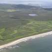 Oblique aerial view of Machrie Hotel Golf Course, looking SSE.