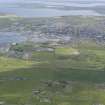 General oblique aerial view of Kirkwall centred on Kirkwall Golf Course, looking SE.