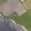 Oblique aerial view centred on the Hillock of Burroughston broch, looking W.