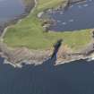 Oblique aerial view centred on Lamb Head, Stronsay, looking NNW.