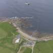 Oblique aerial view of the shore station at the Billia Croo Wave Test Site, European Marine Energy Centre, looking W.