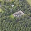 Oblique aerial view of Carberry Tower stable block, looking to the NW.