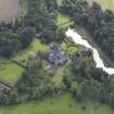 General oblique aerial view of Winton House with adjacent walled garden, looking to the SSE.