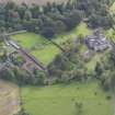 General oblique aerial view of Winton House with adjacent walled garden, looking to the ESE.