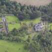 General oblique aerial view of Winton House with adjacent terraced and walled gardens, looking to the W.
