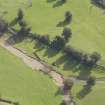 Oblique aerial view of Herdmanston West Gate, looking to the SE.