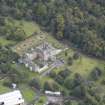 Oblique aerial view of Newbattle Abbey House, looking to the S.