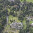 Oblique aerial view of Newbattle Abbey House, looking to the SW.