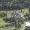 Oblique aerial view of Newbattle Abbey House, looking to the SE.