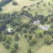 General oblique aerial view of Middleton Hall with adjacent stables and walled garden, looking to the SW.
