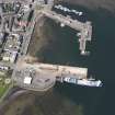 Oblique aerial view of Campbeltown Harbour, looking NNW.