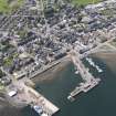 General oblique aerial view of Campbeltown Harbour, looking W.