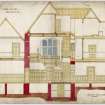 Section through dining room, hall and corridor
Title: Kyllachy  Inverness-shire.  William Macintosh Esq