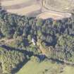 Oblique aerial view of Castlecary Castle, taken from the ESE.