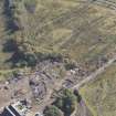 Oblique aerial view of the demolished remains of Coatbank Engine Works, taken from the WNW.