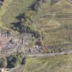 Oblique aerial view of the demolished remains of Coatbank Engine Works, taken from the W.