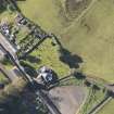 Oblique aerial view of Dalserf Parish Church, taken from the NE.