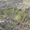 Oblique aerial view of Falkirk Tryst Golf Course, taken from the E.