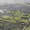 Oblique aerial view of Falkirk Tryst Golf Course, taken from the NE.