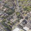 Oblique aerial view of Larbert East Church, taken from the NW.