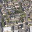 Oblique aerial view of Larbert East Church, taken from the W.